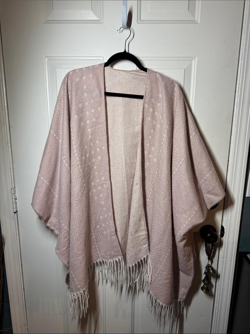 Gentle Fawn Blush Pink Fringe Wrap
